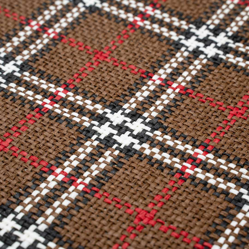 Carmel Mesh Vintage Windowpane Plaid Placemat - 16" x 12" - 6 count box