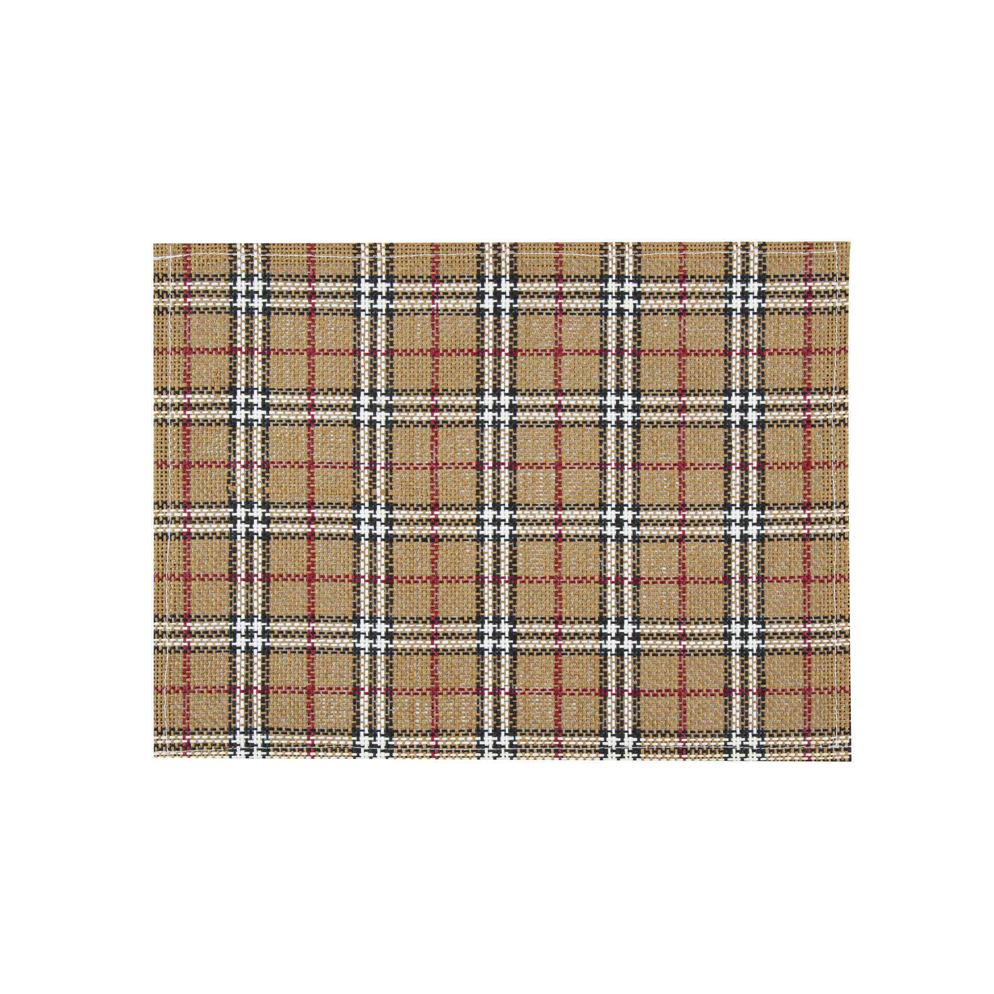 Carmel Mesh Vintage Scotch Plaid Placemat - 16" x 12" - 6 count box