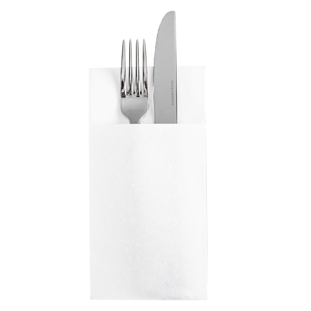 Luxenap White Paper Napkin - Kangaroo, Air Laid - 15 3/4" x 15 3/4" - 40 count box