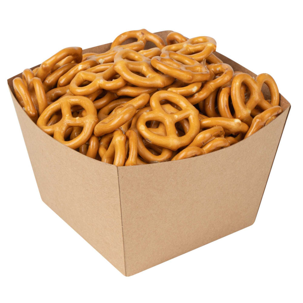 Bio Tek Square Kraft Paper Snack Box - 5 1/4" x 5 1/4" x 3 1/4" - 200 count box