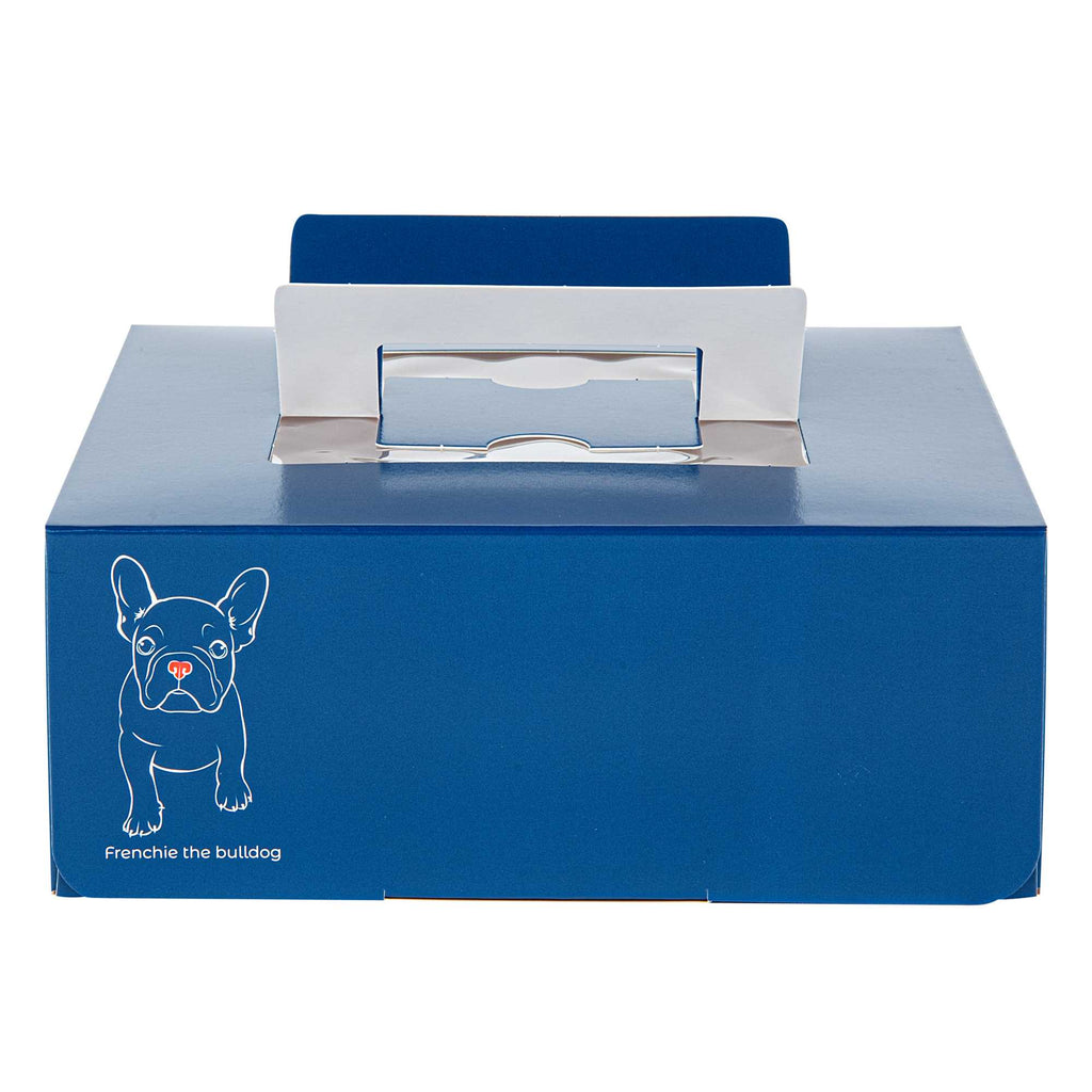 Cater Tek Square Frenchie Paper Cake / Take Out Container - with Pop-Up Handle, Window - 9" x 9" x 3 1/2" - 50 count box