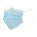 Clean Tek Professional Blue Disposable Earloop Protective Face Mask - Level 2, 3-Layer Filtration - 7" x 3 3/4" - 50 count box