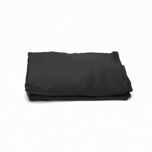 Table Tek Black Spandex Banquet Chair Cover - Universal, Stretch - 1 count box