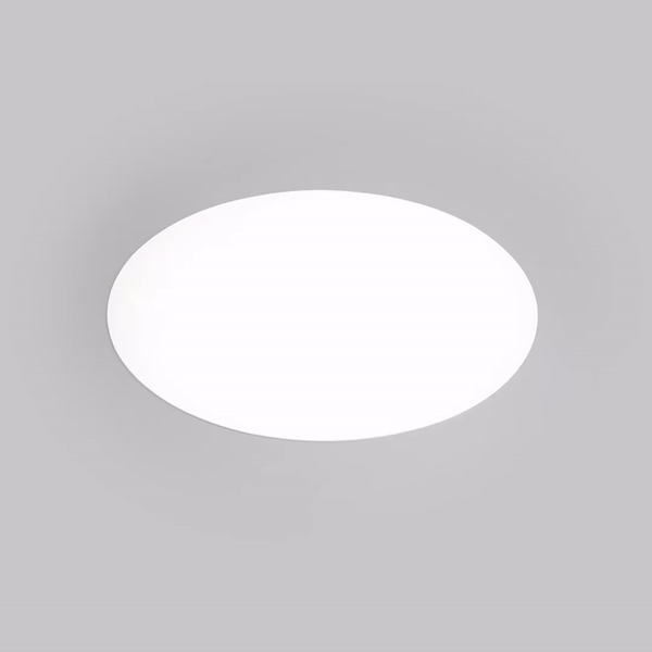 Chef 101 Round White Vinyl Placemat - Embossed - 15" x 15" - 6 count box