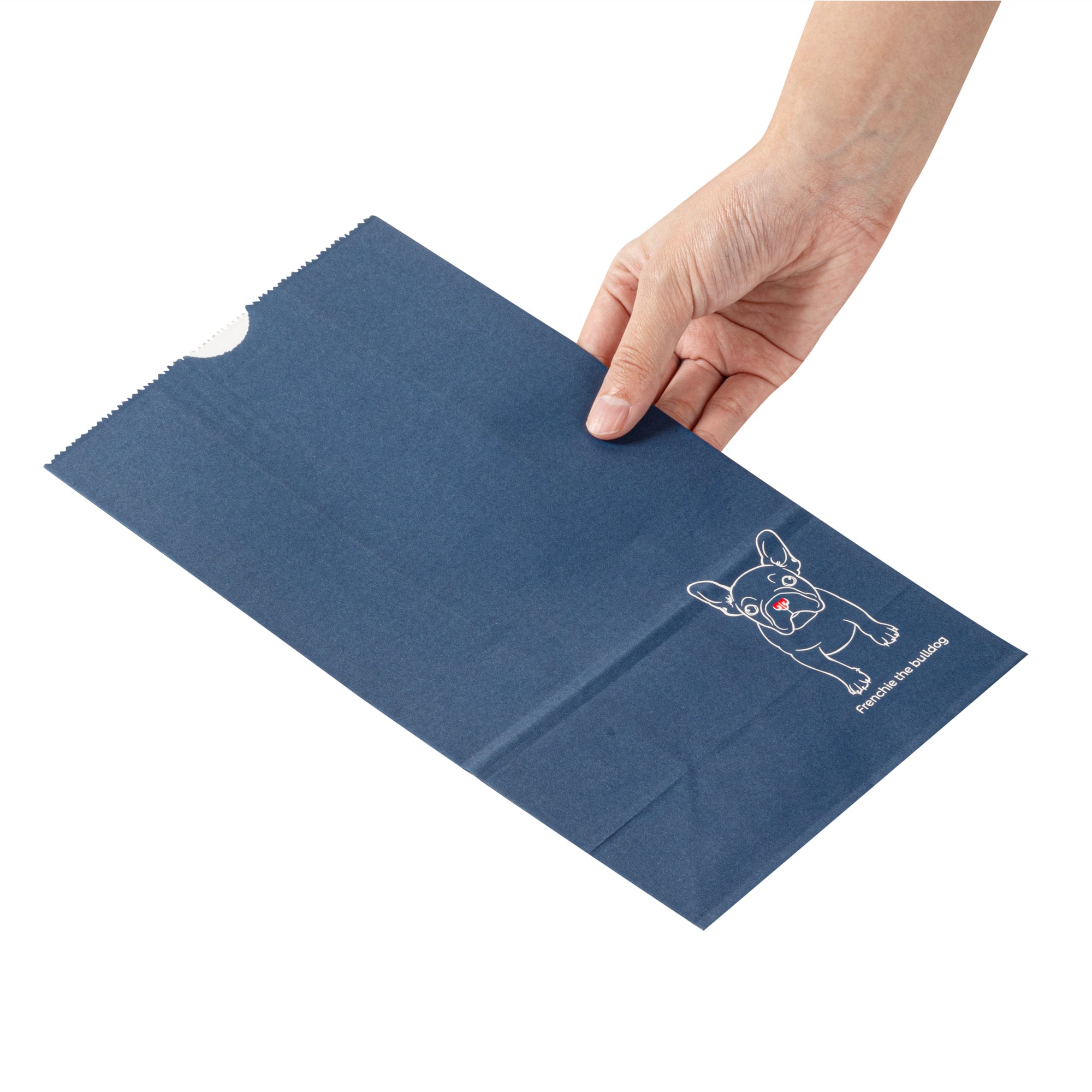 Bag Tek Frenchie Paper Bag - 6 lb - 6" x 3 1/2" x 10 3/4" - 100 count box