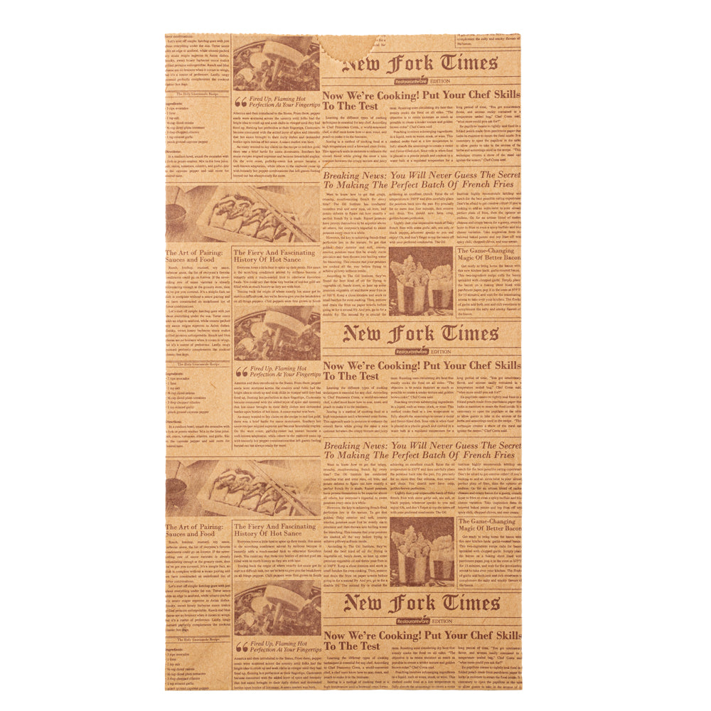 Bag Tek Kraft Newsprint Paper Bag - 6 lb - 6" x 3 1/2" x 10 3/4" - 100 count box