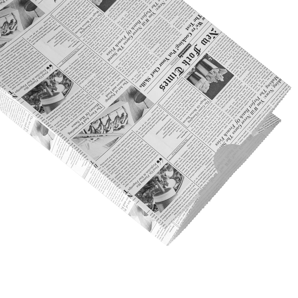 Bag Tek Newsprint Paper Bag - 8 lb - 6" x 4" x 11 3/4" - 100 count box