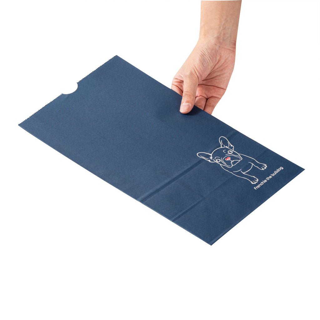 Bag Tek Frenchie Paper Bag - 12 lb - 7" x 4 1/4" x 12 1/2" - 100 count box