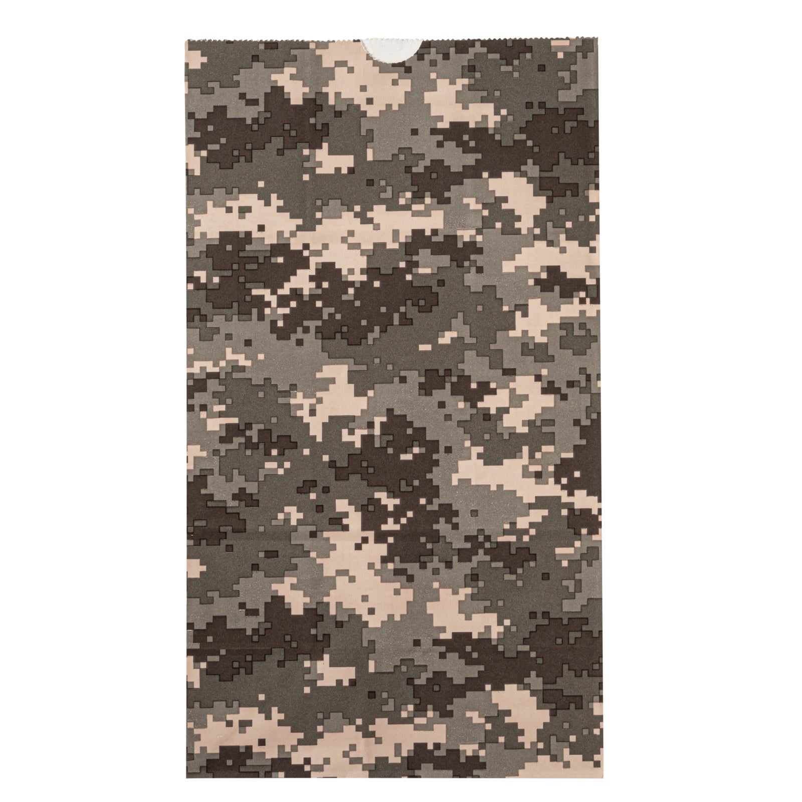 Bag Tek Camouflage Paper Bag - 12 lb - 7" x 4 1/4" x 12 1/2" - 100 count box