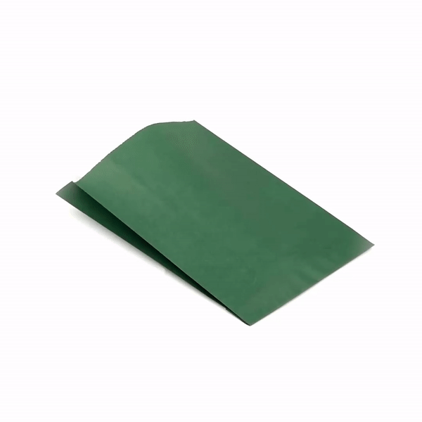 Bag Tek Forest Green Paper French Fry / Snack Bag - 4 1/4" x 1 1/2" x 6 1/4" - 100 count box