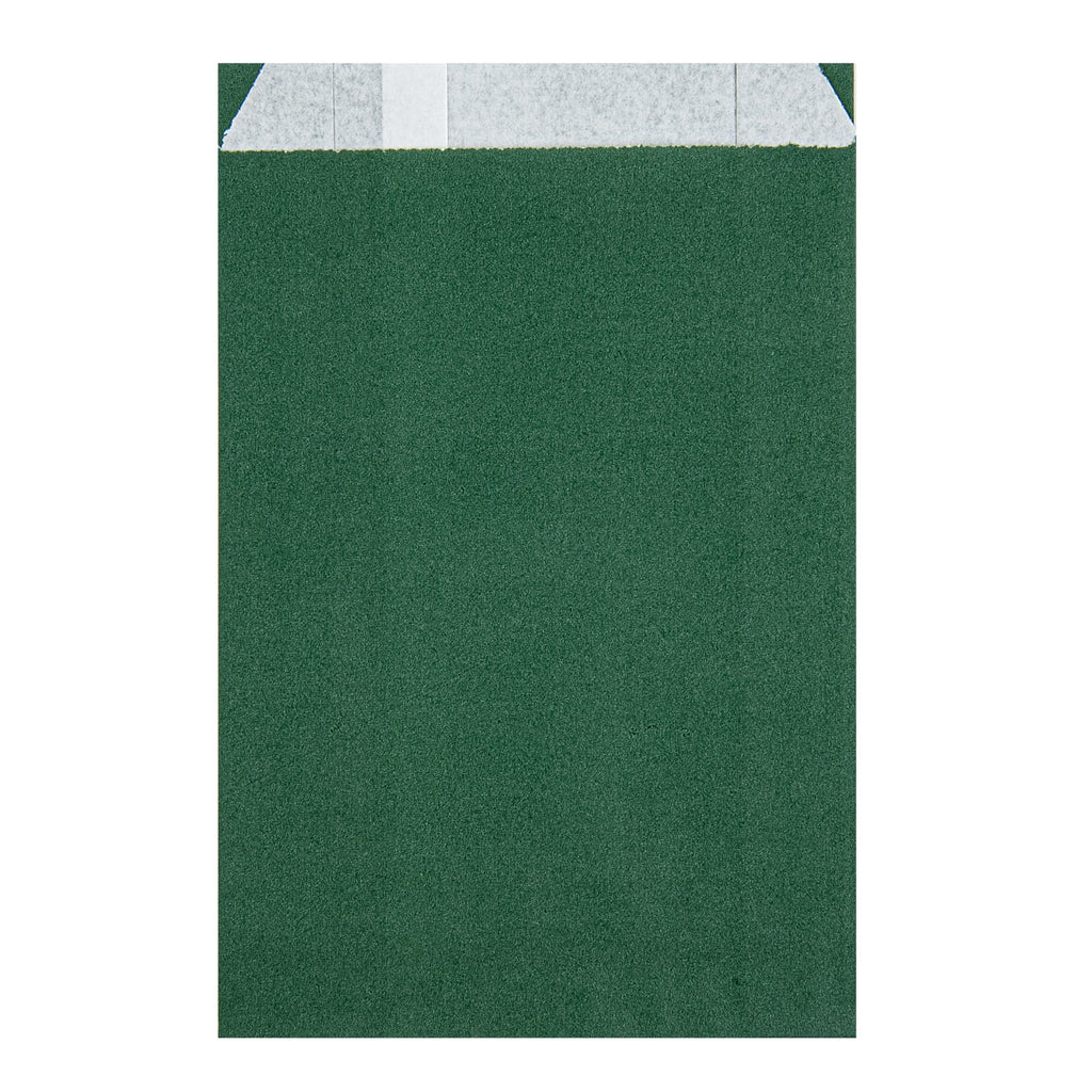 Bag Tek Forest Green Paper French Fry / Snack Bag - 4 1/4" x 1 1/2" x 6 1/4" - 100 count box