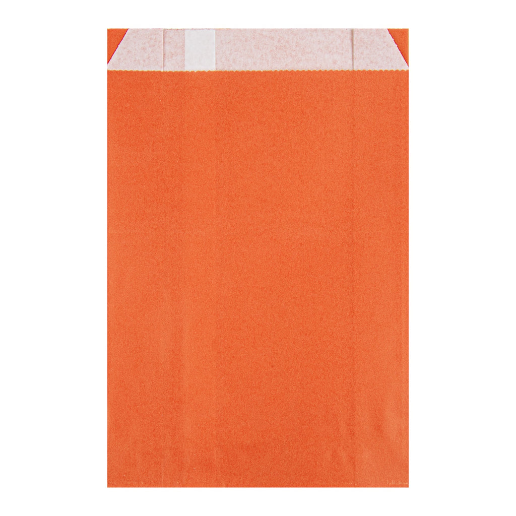 Bag Tek Tangerine Orange Paper French Fry / Snack Bag - 4 1/4" x 1 1/2" x 6 1/4" - 100 count box