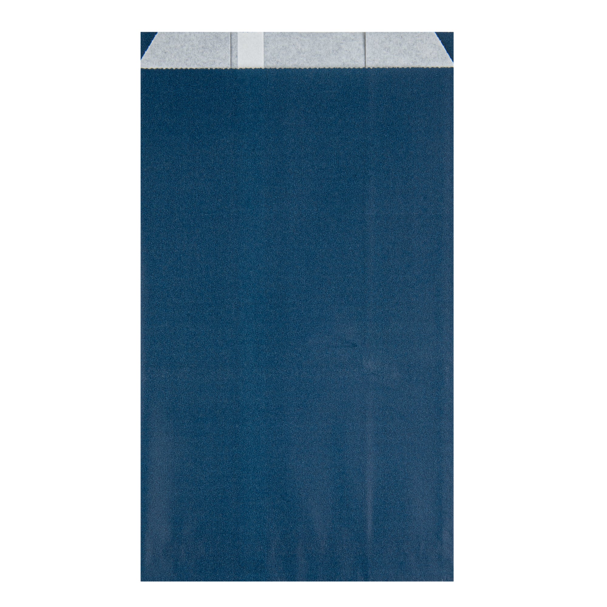 Bag Tek Midnight Blue Paper French Fry / Snack Bag - 5" x 3" x 8 3/4" - 100 count box
