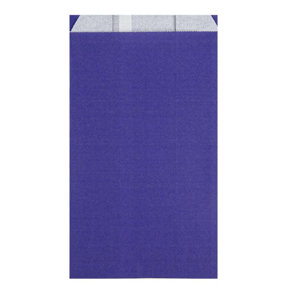 Bag Tek Purple Paper French Fry / Snack Bag - 5" x 3" x 8 3/4" - 100 count box