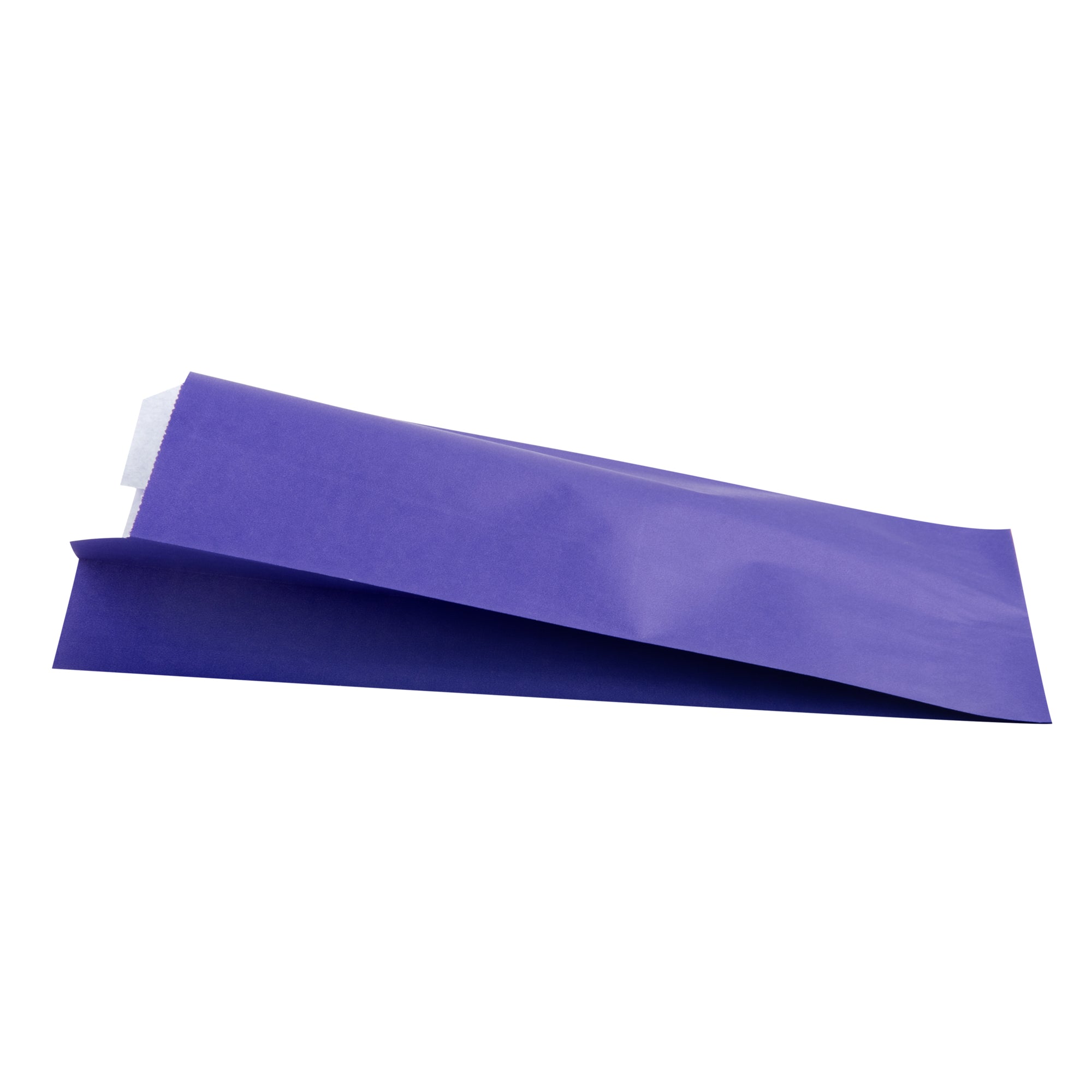 Bag Tek Purple Paper French Fry / Snack Bag - 5" x 3" x 8 3/4" - 100 count box
