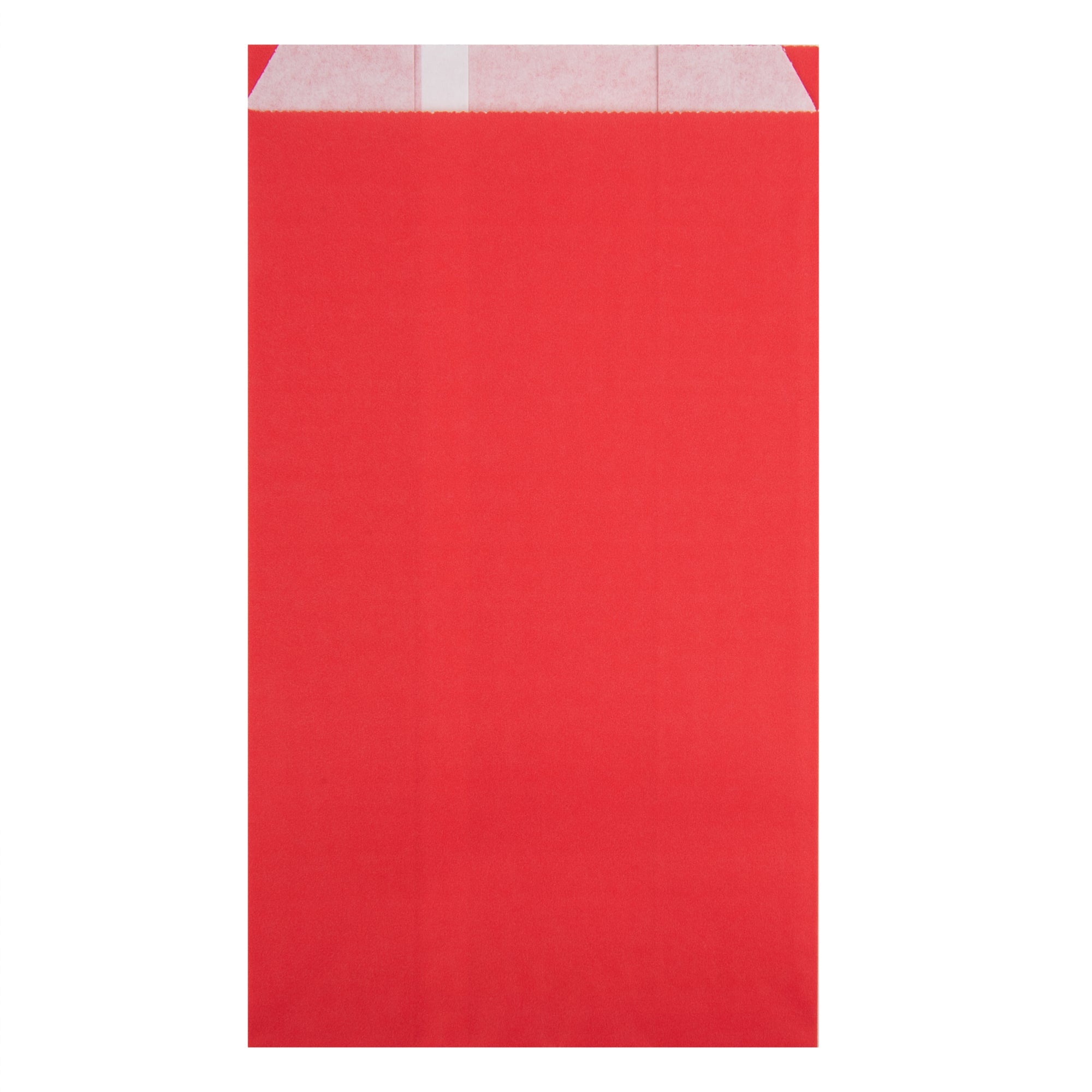 Bag Tek Red Paper French Fry / Snack Bag - 5" x 3" x 8 3/4" - 100 count box