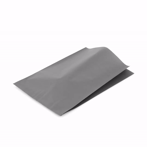 Bag Tek Gray Paper French Fry / Snack Bag - 7" x 3" x 11" - 100 count box