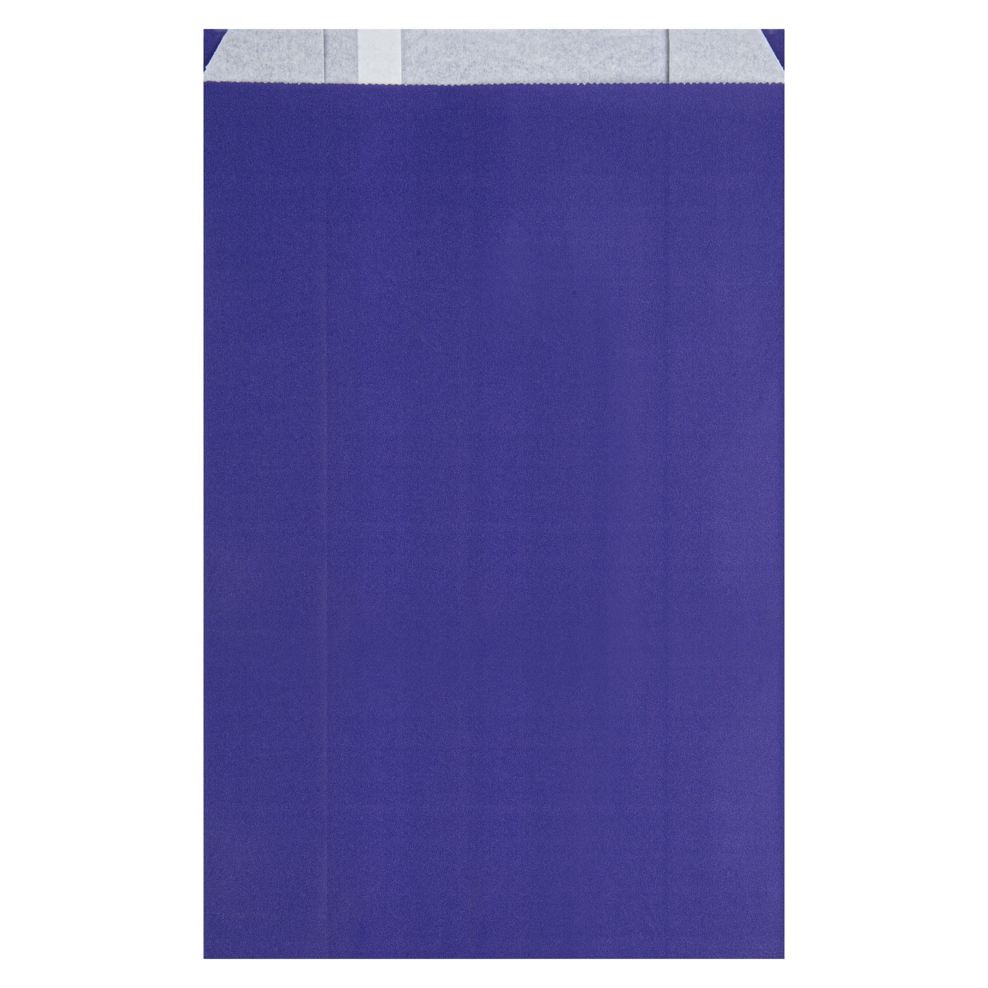 Bag Tek Purple Paper French Fry / Snack Bag - 7" x 3" x 11" - 100 count box