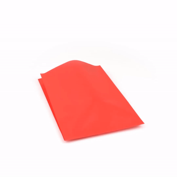Bag Tek Red Paper French Fry / Snack Bag - 7" x 3" x 11" - 100 count box