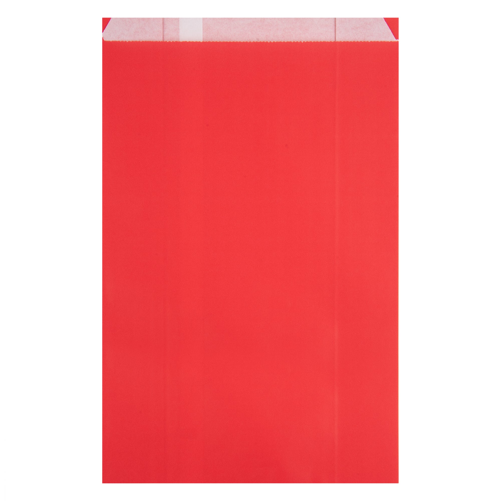 Bag Tek Red Paper French Fry / Snack Bag - 7" x 3" x 11" - 100 count box