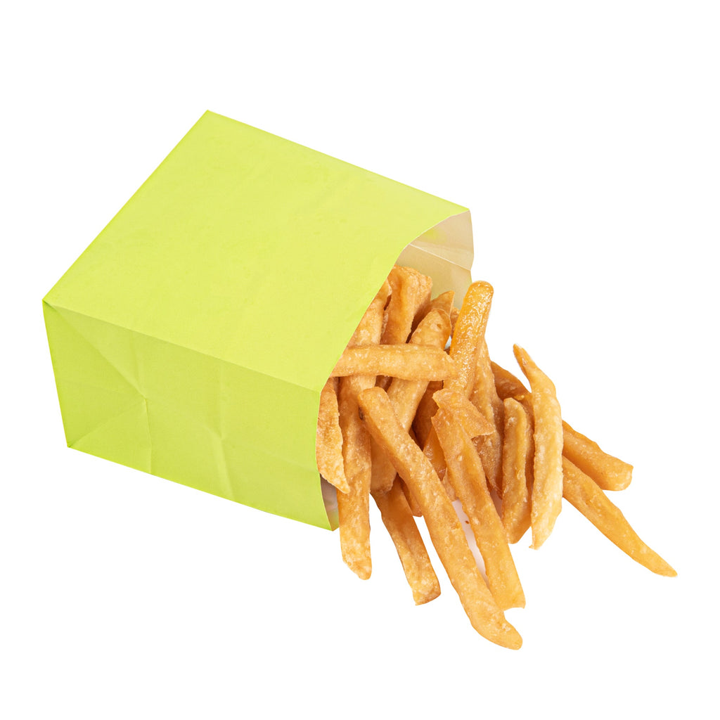 Bag Tek Eco Green Paper Small Snack Bag - 3 3/4" x 2 1/4" x 3 3/4" - 100 count box
