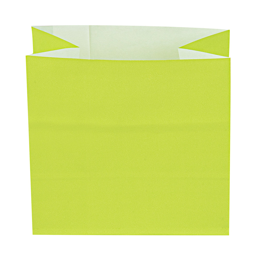 Bag Tek Eco Green Paper Small Snack Bag - 3 3/4" x 2 1/4" x 3 3/4" - 100 count box