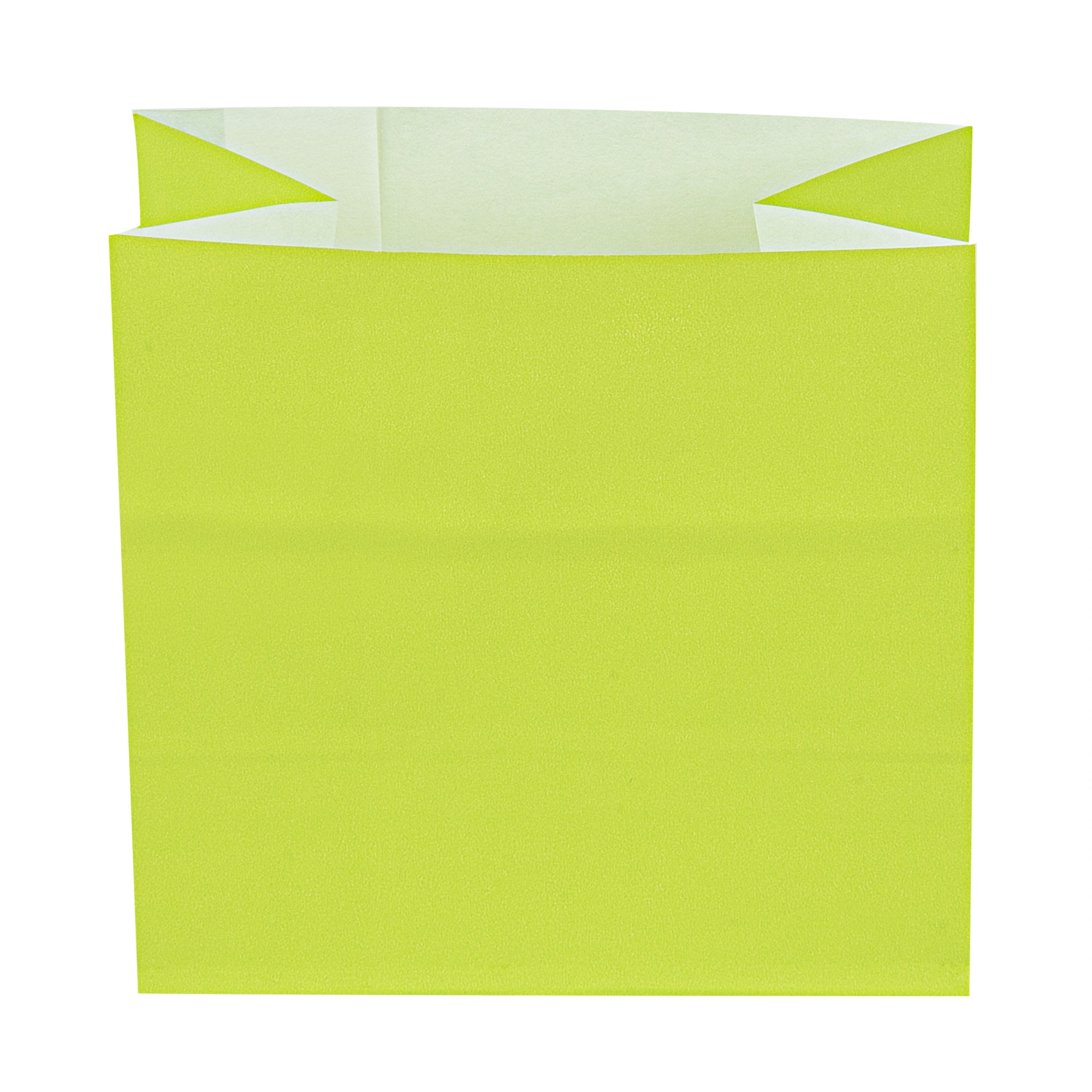 Bag Tek Eco Green Paper Small Snack Bag - 3 3/4" x 2 1/4" x 3 3/4" - 100 count box