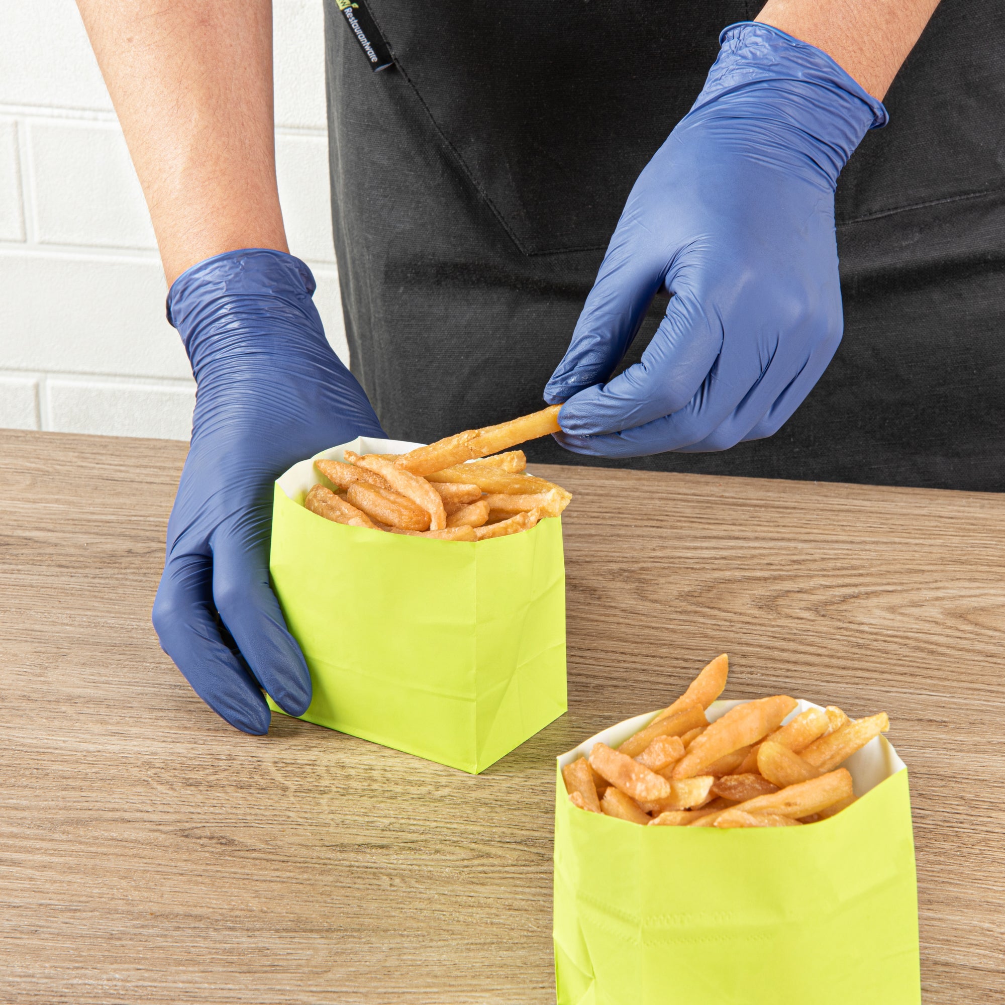 Bag Tek Eco Green Paper Small Snack Bag - 3 3/4" x 2 1/4" x 3 3/4" - 100 count box