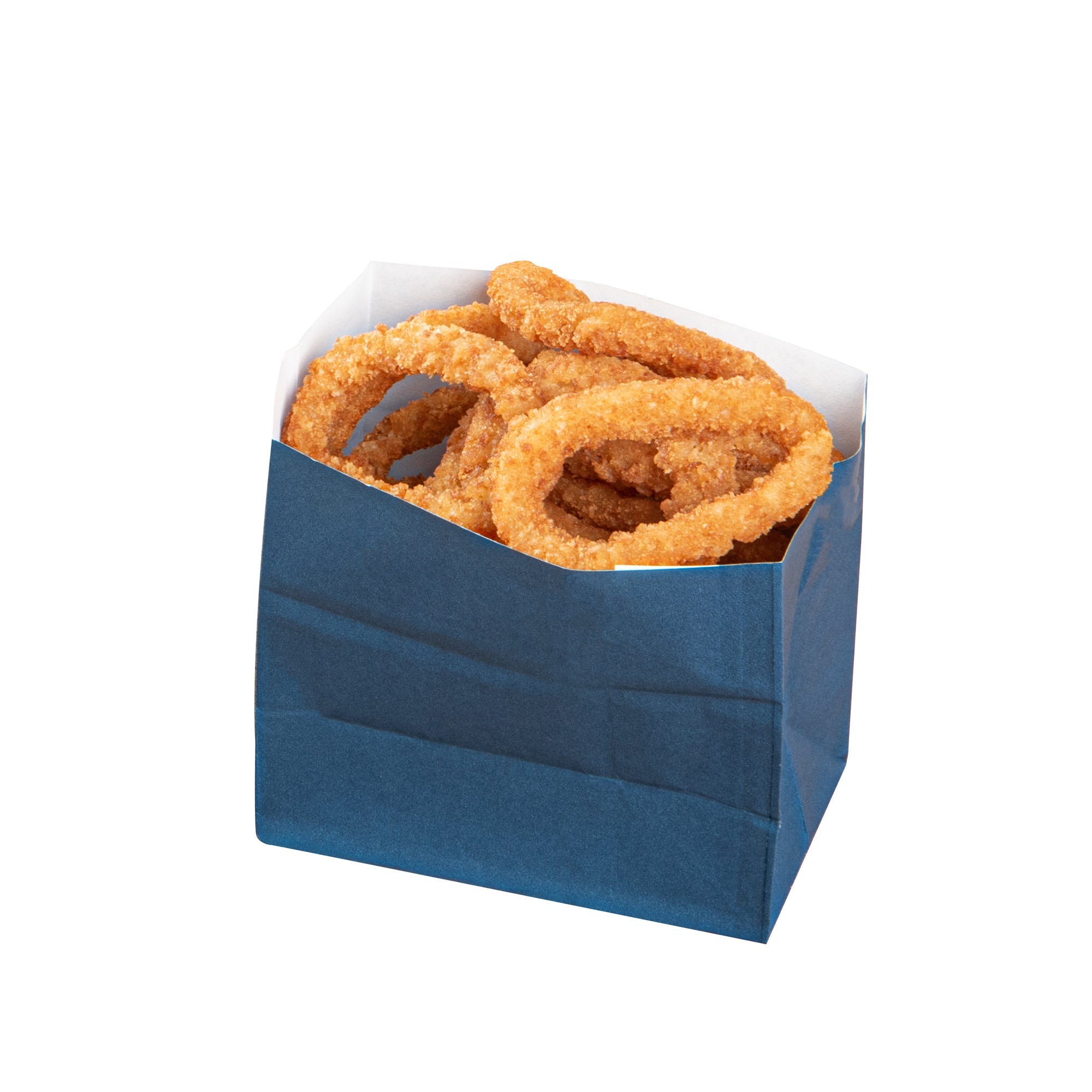 Bag Tek Midnight Blue Paper Small Snack Bag - 3 3/4" x 2 1/4" x 3 3/4" - 100 count box