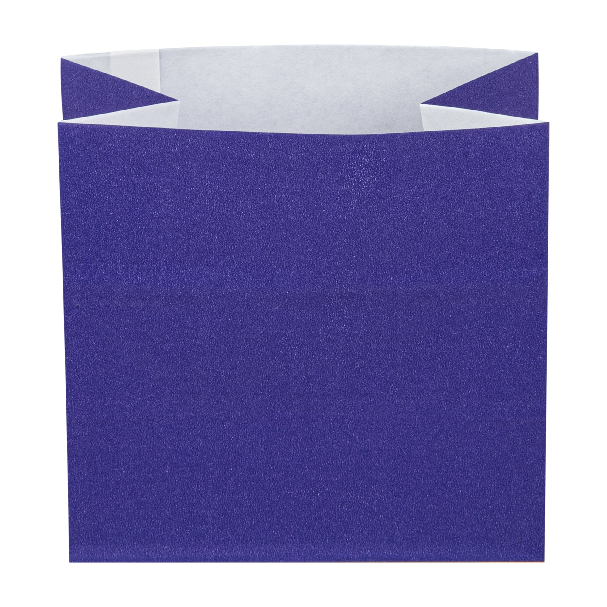 Bag Tek Purple Paper Small Snack Bag - 3 3/4" x 2 1/4" x 3 3/4" - 100 count box