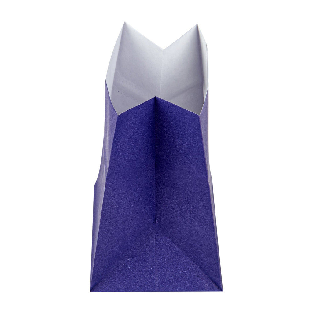 Bag Tek Purple Paper Small Snack Bag - 3 3/4" x 2 1/4" x 3 3/4" - 100 count box