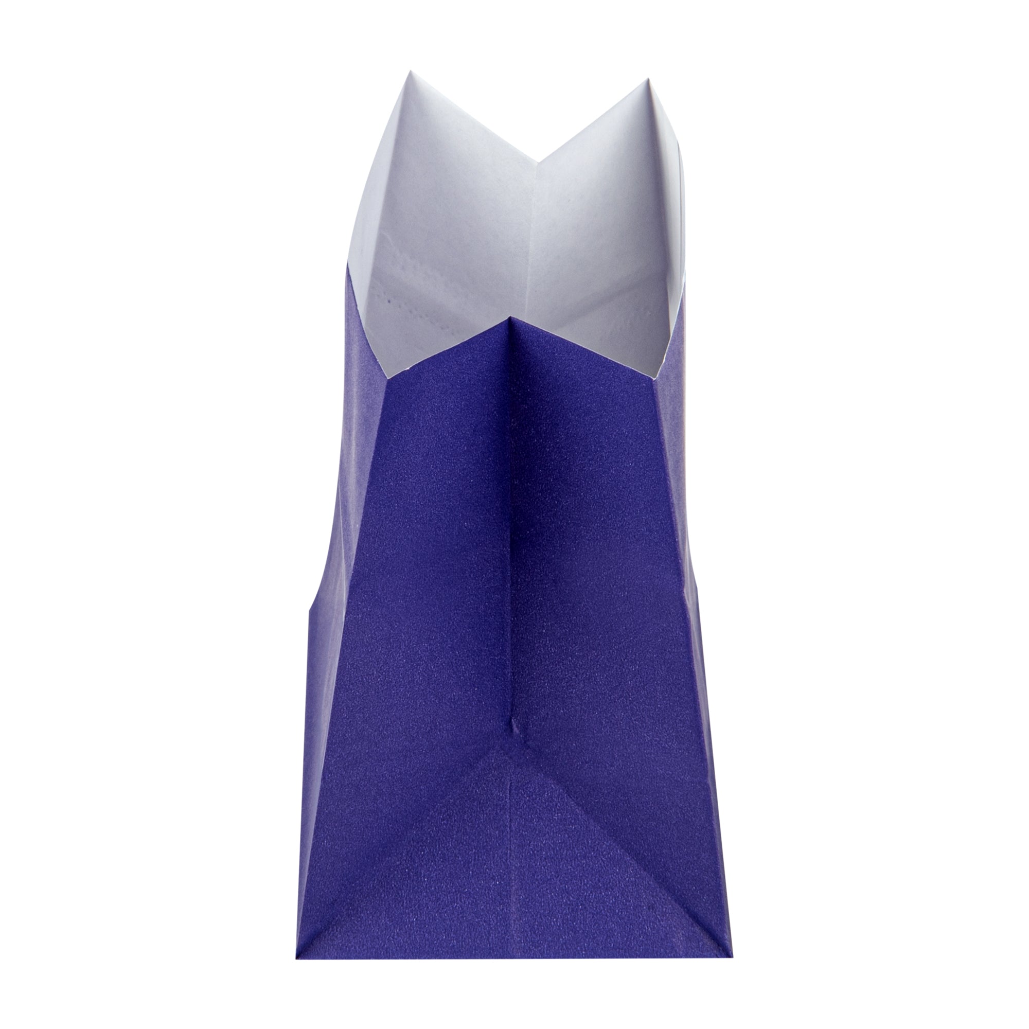 Bag Tek Purple Paper Small Snack Bag - 3 3/4" x 2 1/4" x 3 3/4" - 100 count box