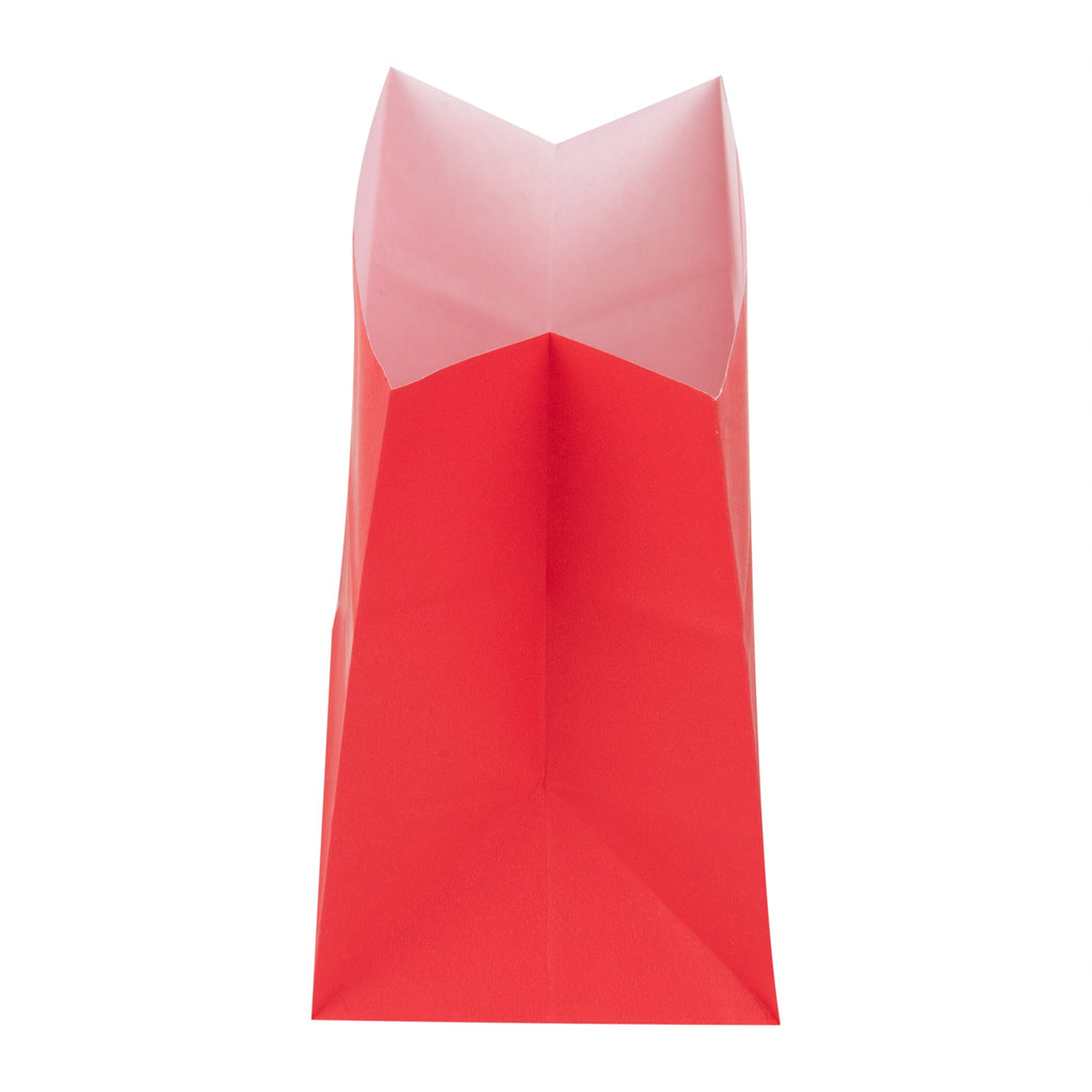 Bag Tek Red Paper Small Snack Bag - 3 3/4" x 2 1/4" x 3 3/4" - 100 count box