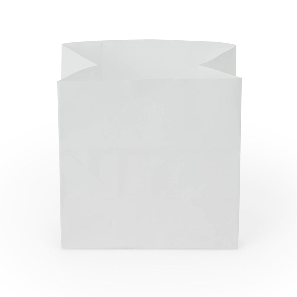 Bag Tek White Paper Small Snack Bag - 4" x 2 1/4" x 3 3/4" - 100 count box