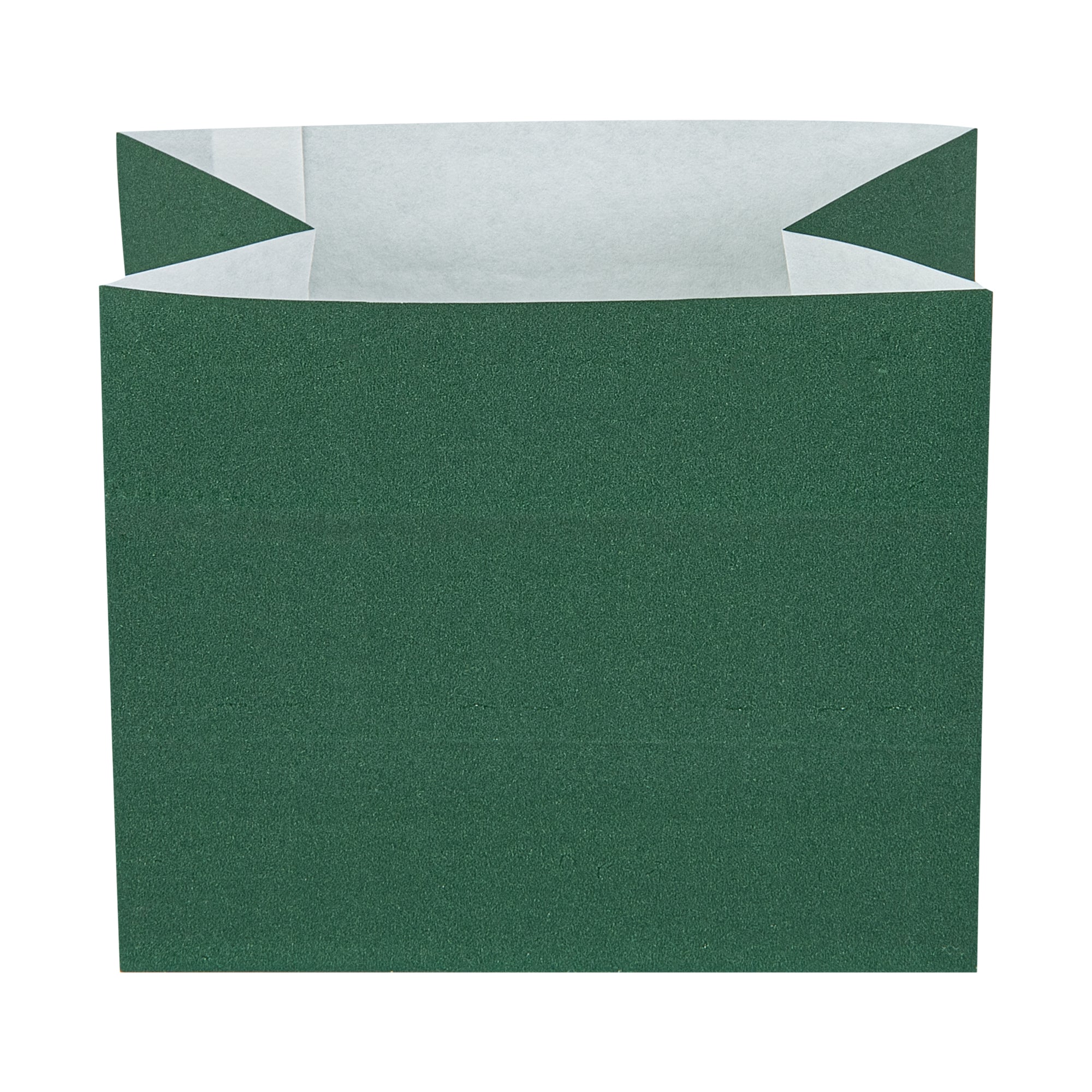 Bag Tek Forest Green Paper Large Snack Bag - 4 1/4" x 2 1/2" x 3 3/4" - 100 count box