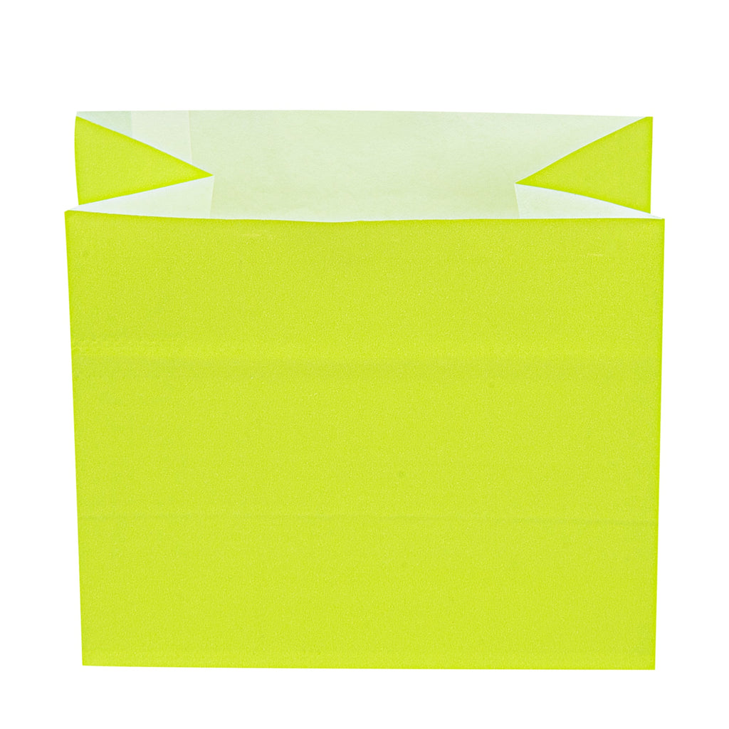 Bag Tek Eco Green Paper Large Snack Bag - 4 1/4" x 2 1/2" x 3 3/4" - 100 count box