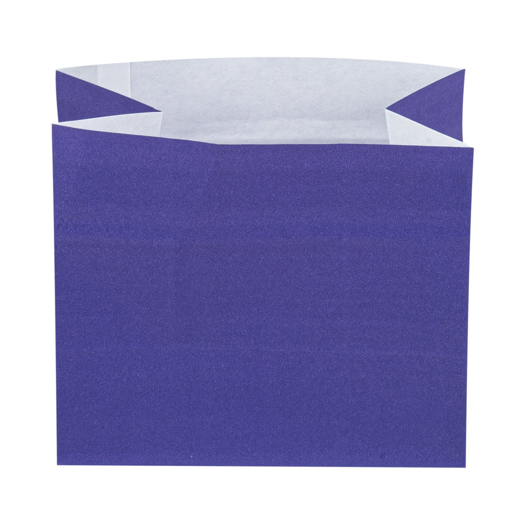 Bag Tek Purple Paper Large Snack Bag - 4 1/4" x 2 1/2" x 3 3/4" - 100 count box