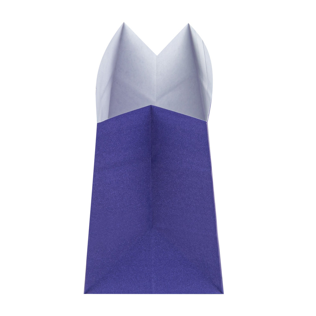Bag Tek Purple Paper Large Snack Bag - 4 1/4" x 2 1/2" x 3 3/4" - 100 count box