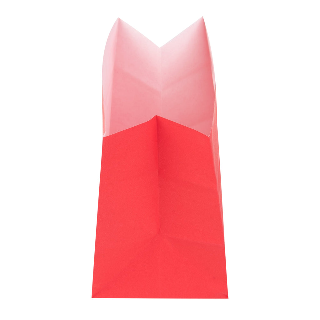 Bag Tek Red Paper Large Snack Bag - 4 1/4" x 2 1/2" x 3 3/4" - 100 count box