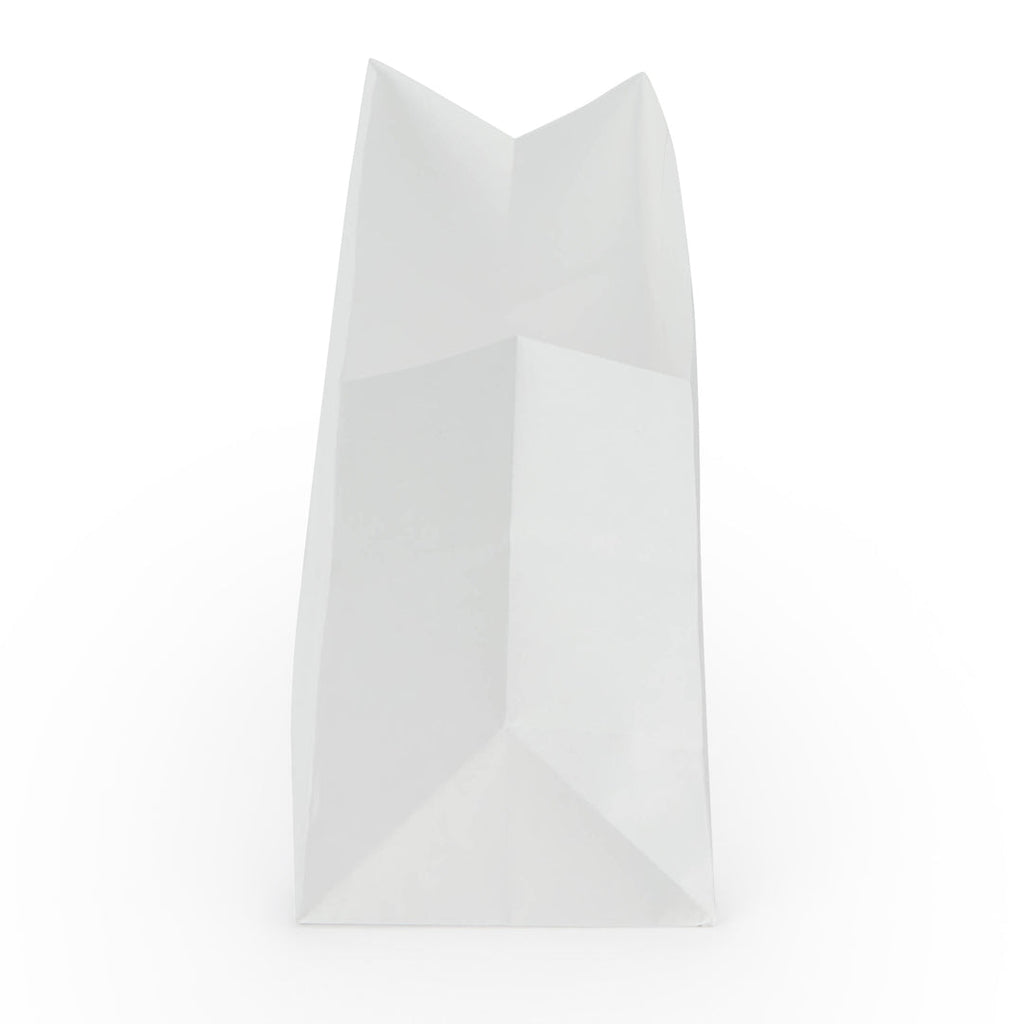 Bag Tek White Paper Large Snack Bag - 4 1/4" x 2 1/2" x 3 3/4" - 100 count box