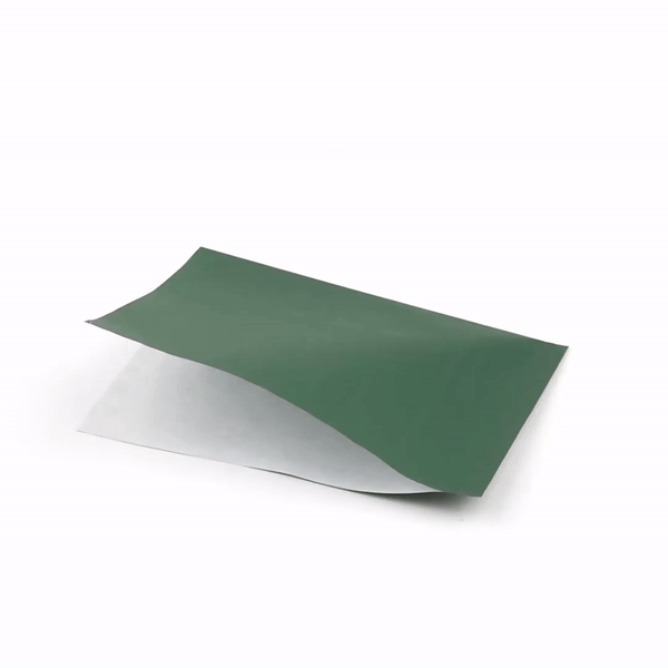 Bag Tek Forest Green Paper Small Double Open Bag - Greaseproof - 6 1/4" x 4 3/4" - 100 count box