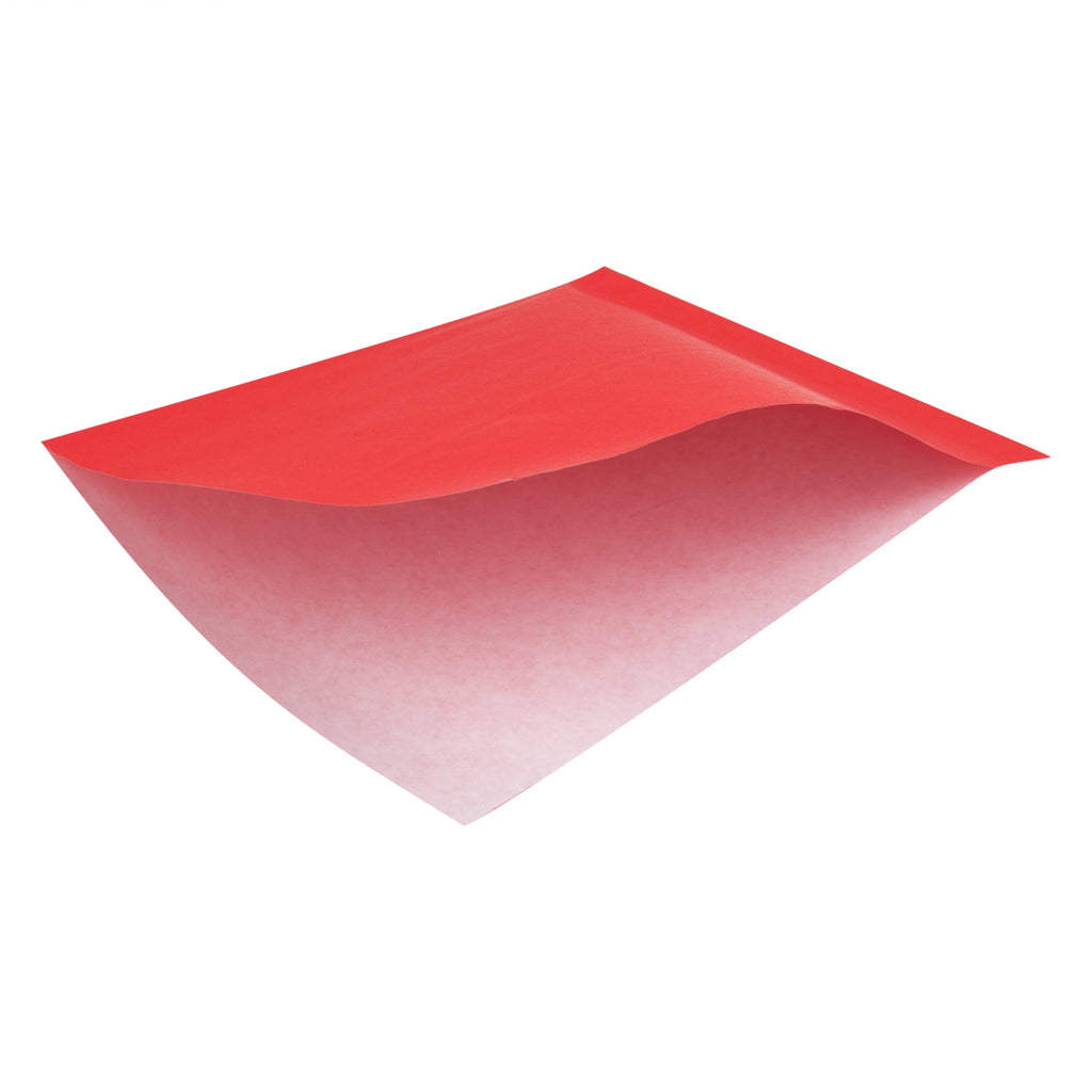 Bag Tek Red Paper Small Double Open Bag - Greaseproof - 6 1/4" x 4 3/4" - 100 count box