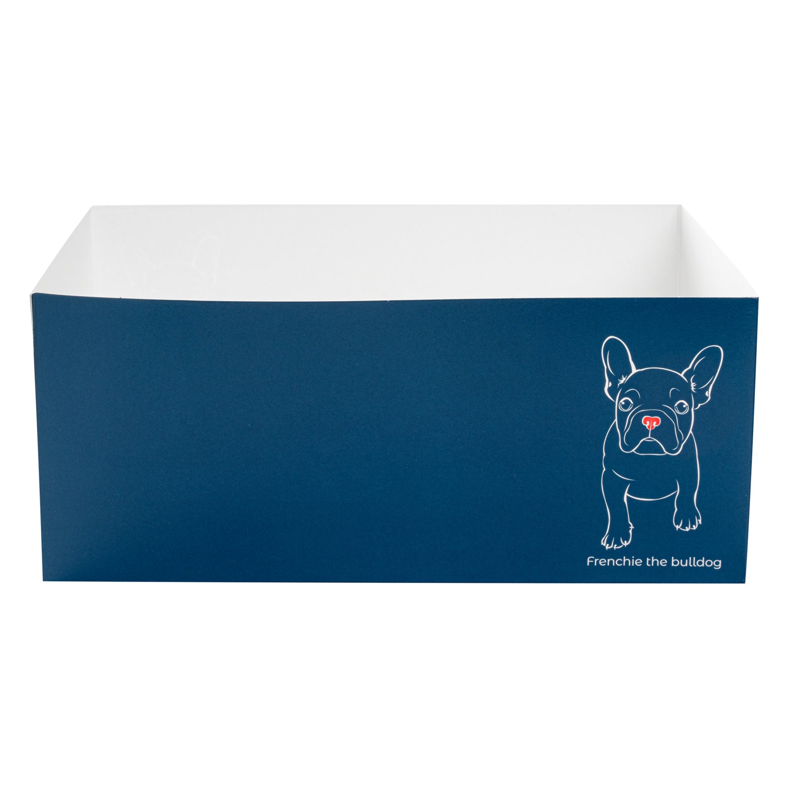 Bio Tek Rectangle Frenchie Paper Sandwich / Burger Open Tray - 8 1/2" x 6" x 3 1/2" - 100 count box