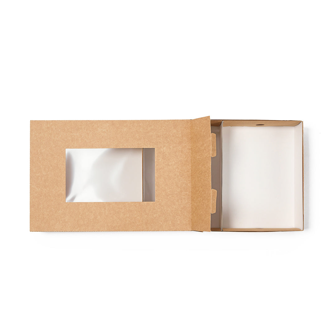 Slide Tek Rectangle Kraft Paper Medium Insert - Fits Catering Tray - 12" x 8 3/4" x 3 1/4" - 10 count box