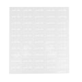 Label Tek Plastic Good Vibes Label - Clear with White Font, Water-Resistant - 2" x 1" - 100 count box