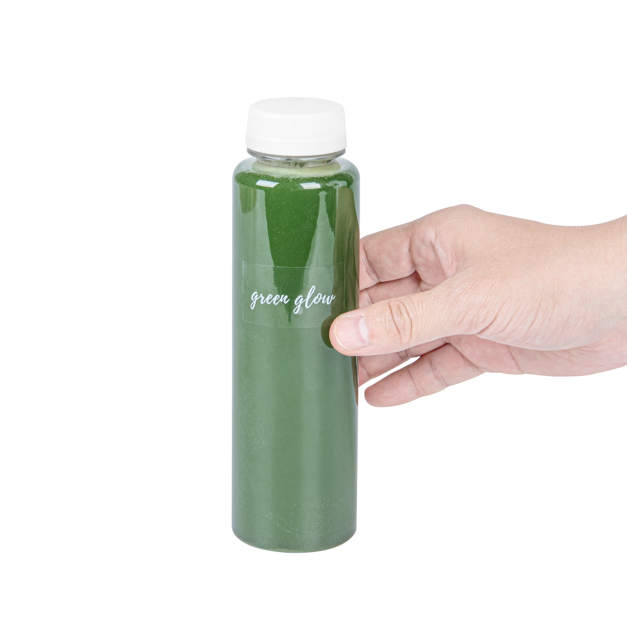 Label Tek Plastic Green Glow Label - Clear with White Font, Water-Resistant - 2" x 1" - 100 count box