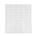 Label Tek Plastic Whiskey Label - Clear with White Font, Water-Resistant - 2" x 1" - 100 count box