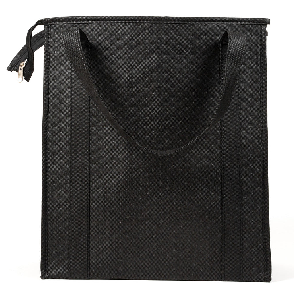 Delivery Tek Black Food Delivery Bag - Insulated - 15" x 13 1/4" x 9 1/2" - 10 count box