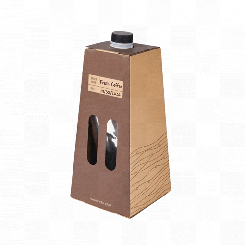 Cater Tek 96 oz Kraft Paper Beverage Take Out Container - 12 Cups - 10 count box