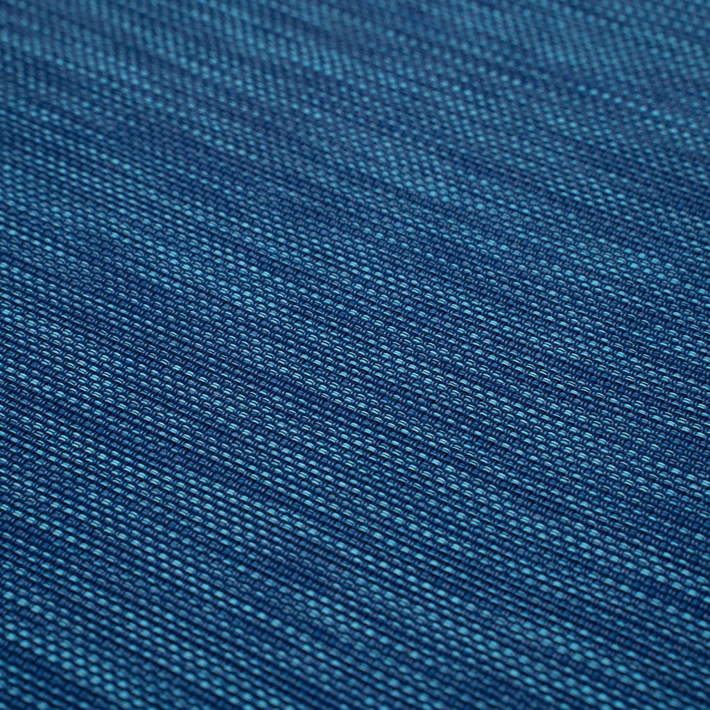 Sovereign Rectangle Blue Vinyl Woven Placemat - 16" x 12" - 6 count box